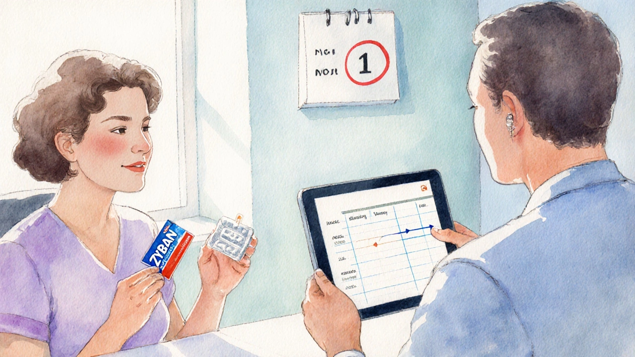 Paciente y médico discutiendo opciones de tratamiento en una consulta luminosa.