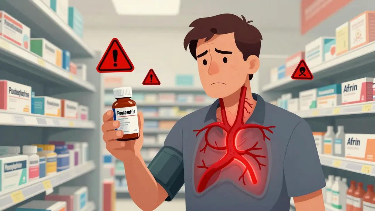 Decongestivos y medicamentos para la presión arterial: riesgos de interacción en hipertensión