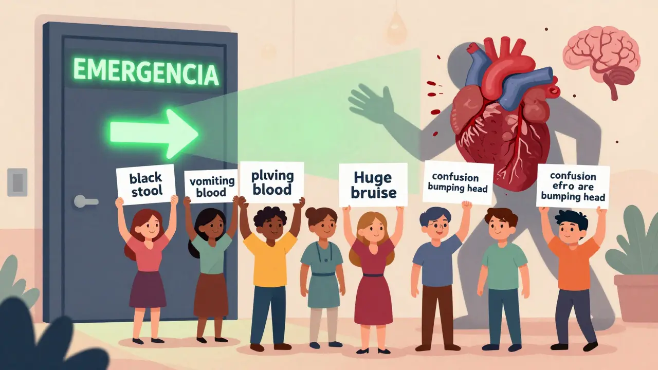 Grupo de pacientes muestra síntomas de emergencia frente a una puerta de urgencias.