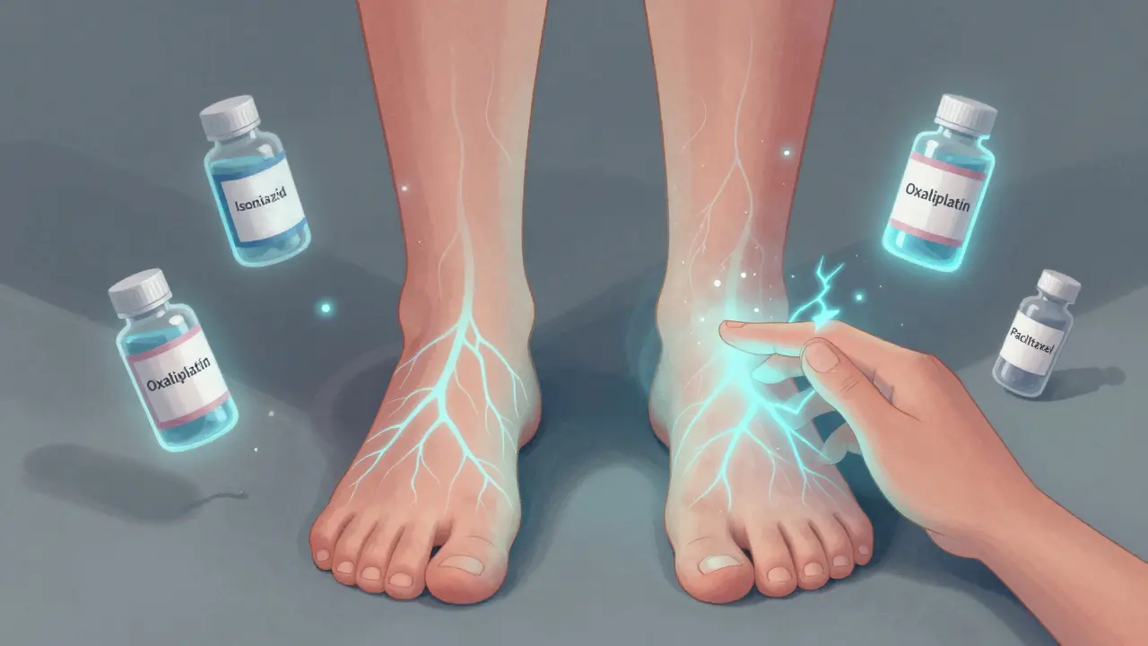 Picos y entumecimiento por medicamentos: síntomas tempranos de neuropatía periférica