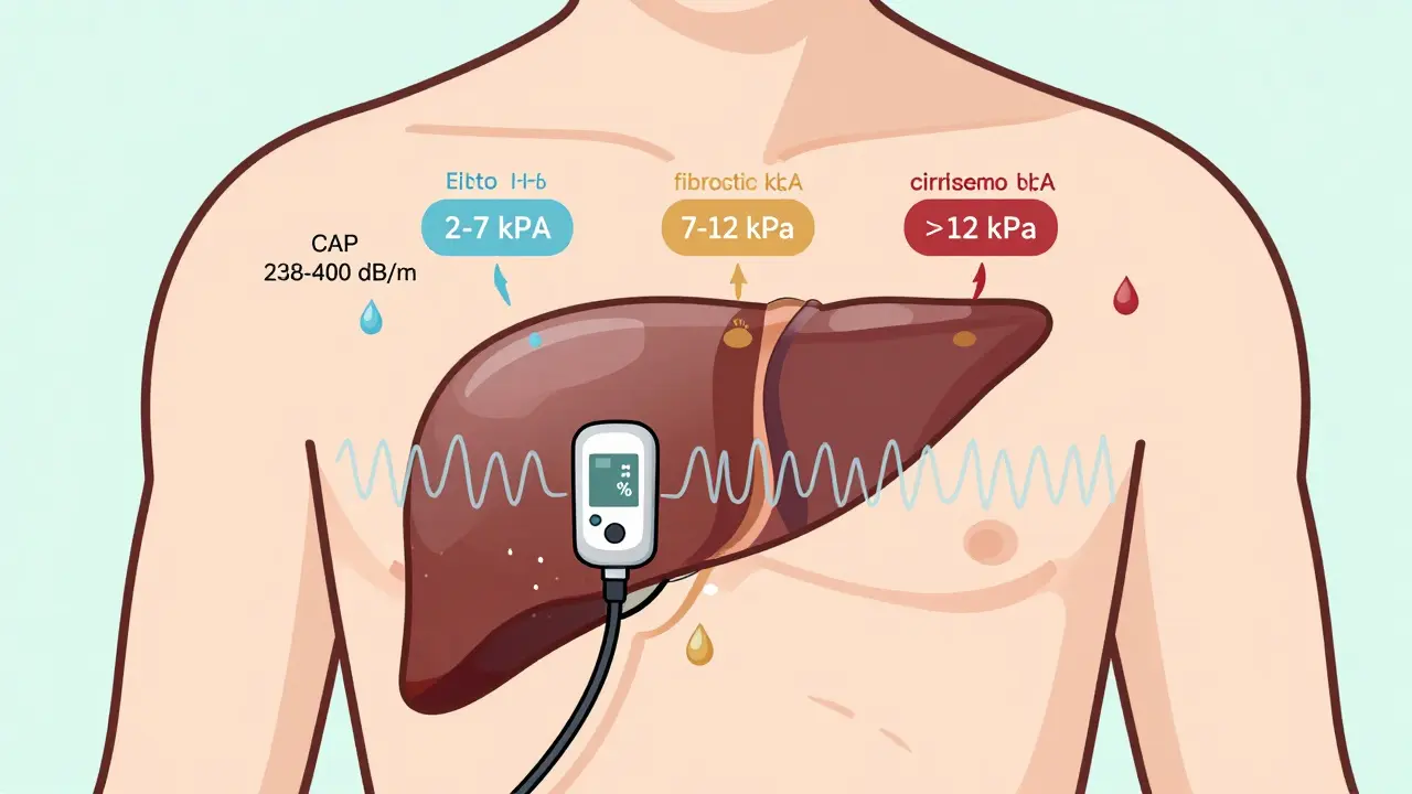 Pruebas no invasivas para la fibrosis hepática: FibroScan y puntuaciones séricas
