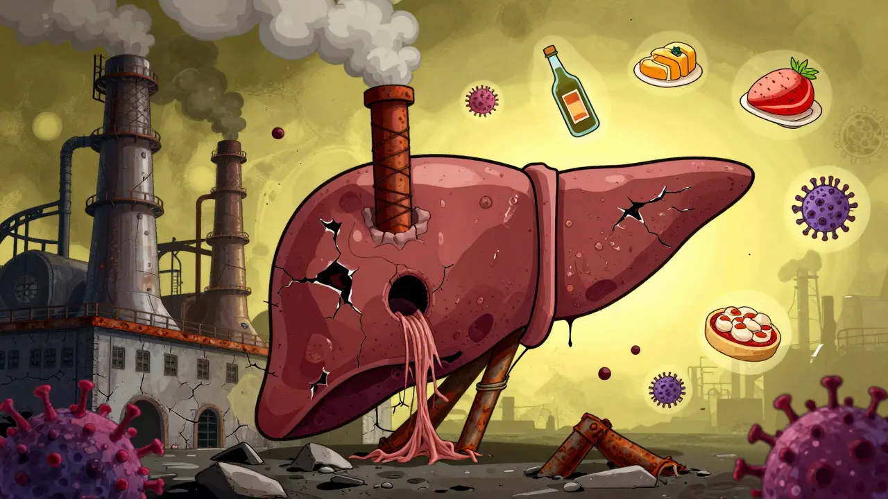 Cirrosis: Cicatrización hepática, riesgo de fallo y trasplante