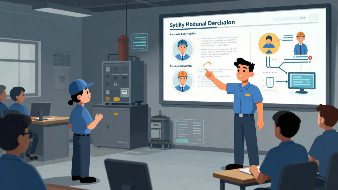 Comparación entre aprendizaje informal y formación estructurada en una planta manufacturera.