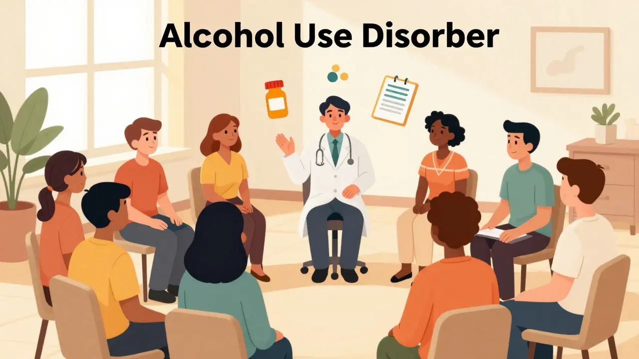 Grupo de apoyo y tratamiento para el trastorno por alcohol