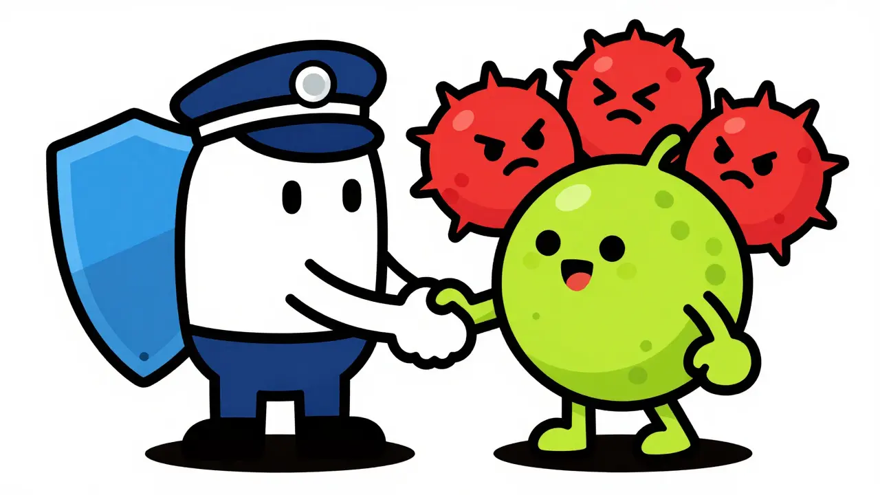 Células inmunitarias aprendiendo a tolerar alérgenos de forma amigable