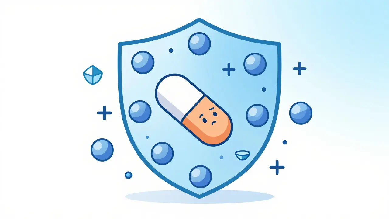 Antibióticos bloqueados por minerales en el estómago