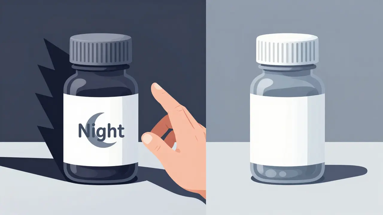Comparación visual entre medicamentos seguros y peligrosos para ancianos